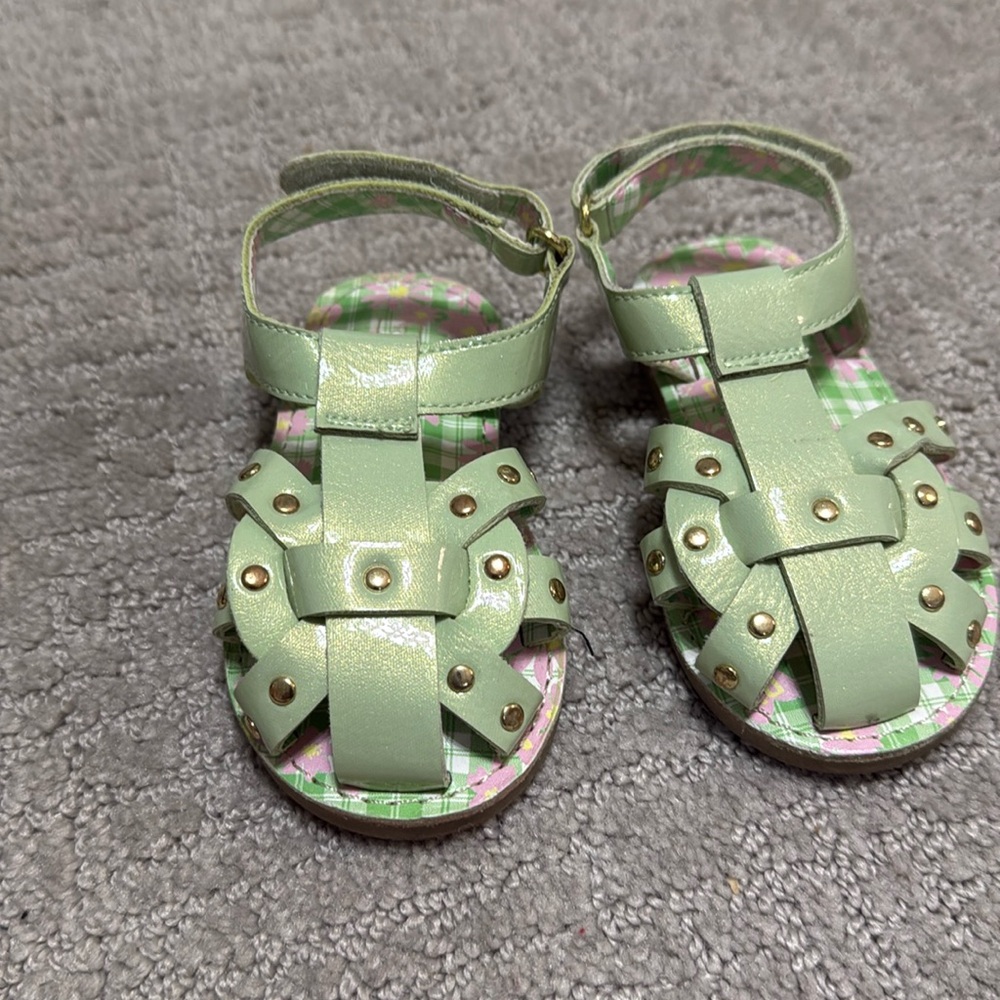 Mint green sandals